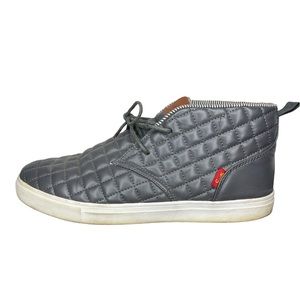 🏷️🏷️ Bundle 2/$12 or 3/$15🏷️🏷️ Gorilla Gray Quilted Hi Top Shoes 10 1/2